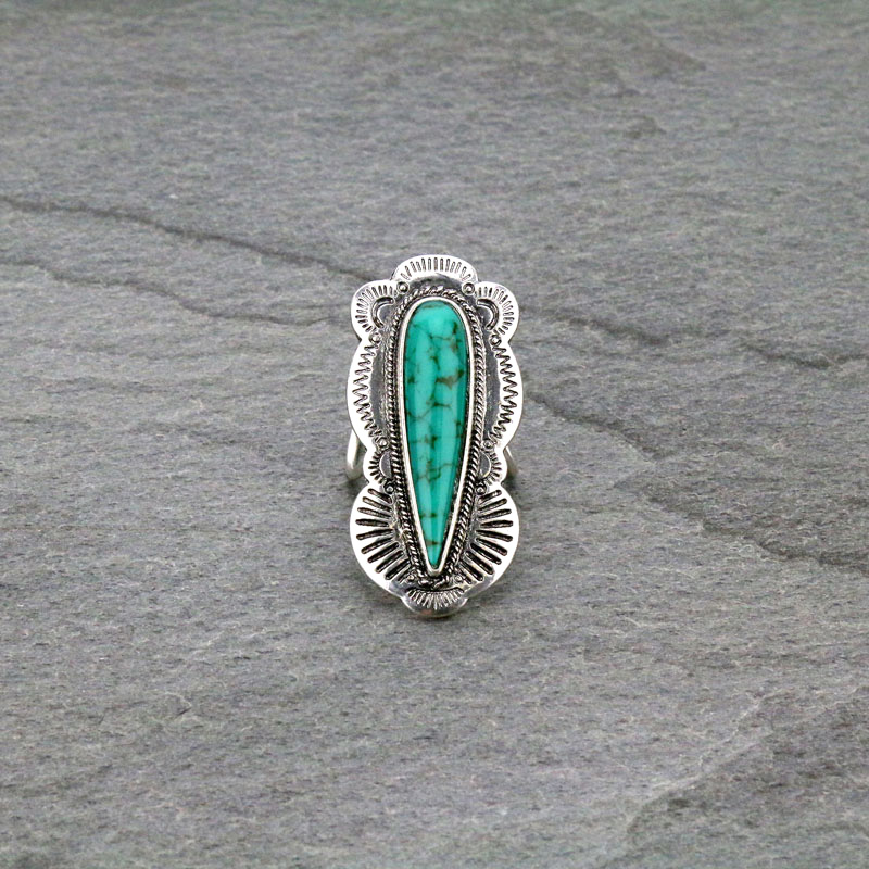 Western Style Stone Scarf Slide