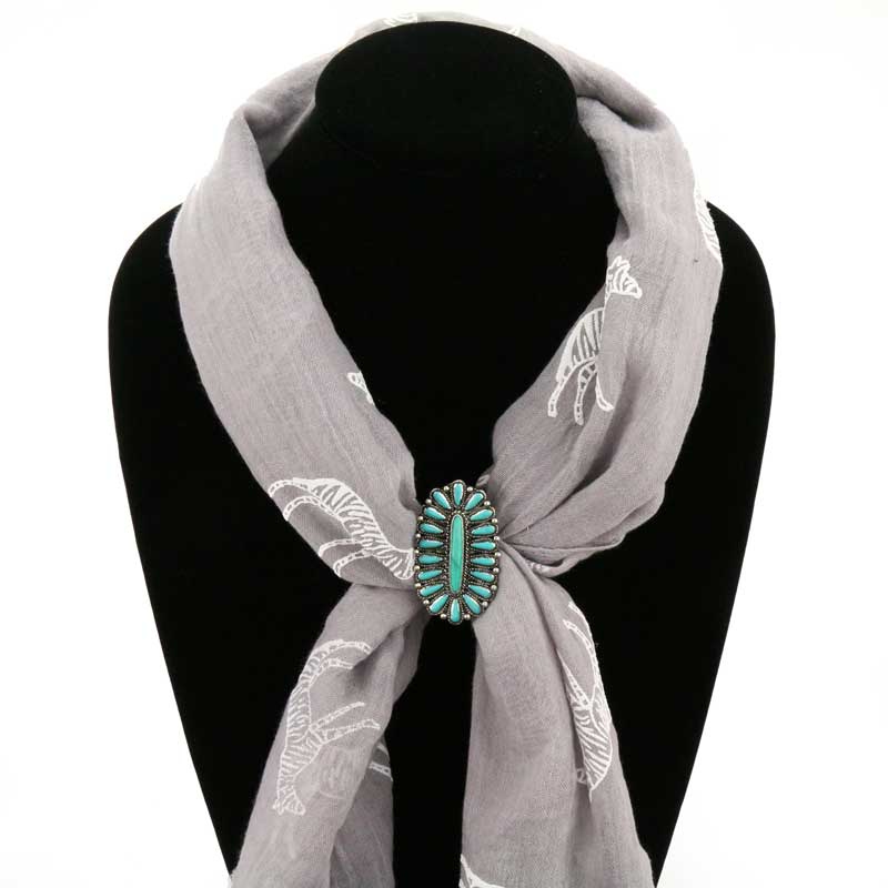 Western Style Stone Scarf Slide - Image 3