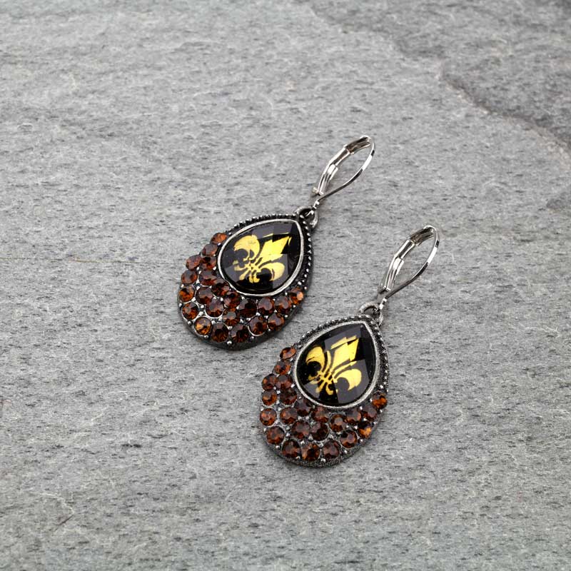 Fluer de Lis Hoop Earrings