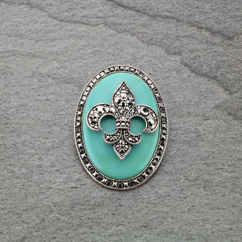 Fleur De Lis Brooch Pin