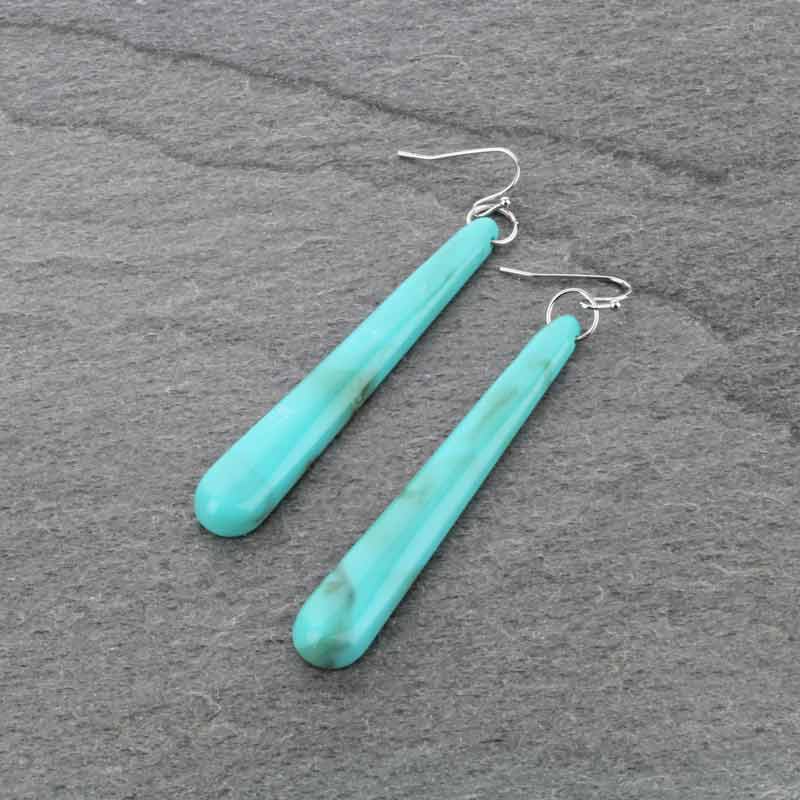 Long Synthetic Resin Earrings