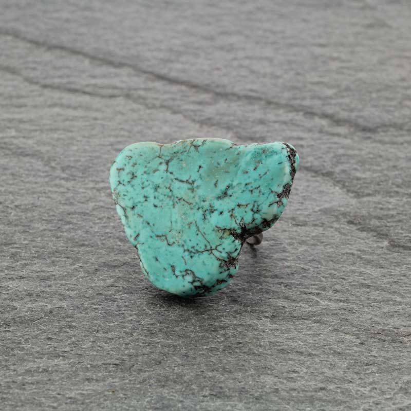 Stone Slab Adjustable Ring with Double Band