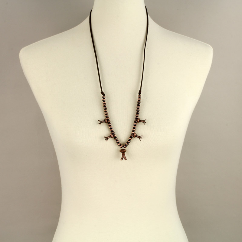 Multi Single Squash Blossom Necklace - Image 2