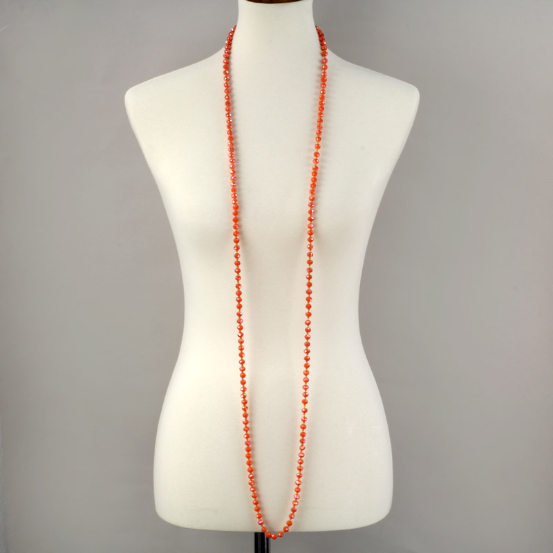 60" Endless Crystal Bead Necklace - Image 2