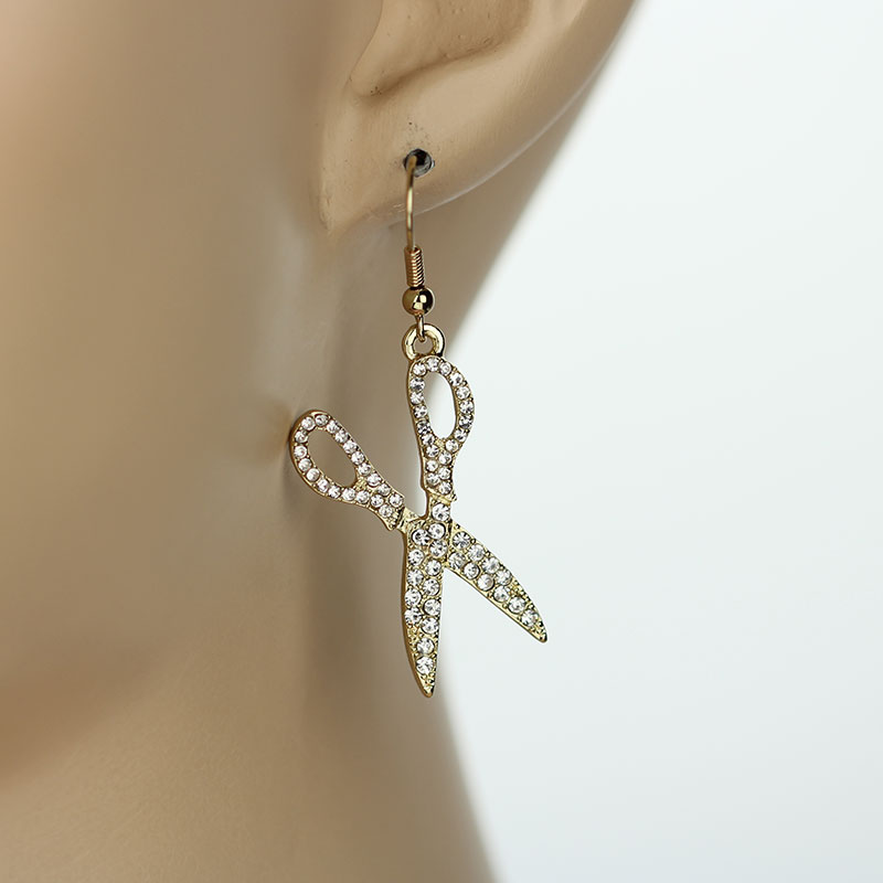 Scissors Fish Hook Earrings
