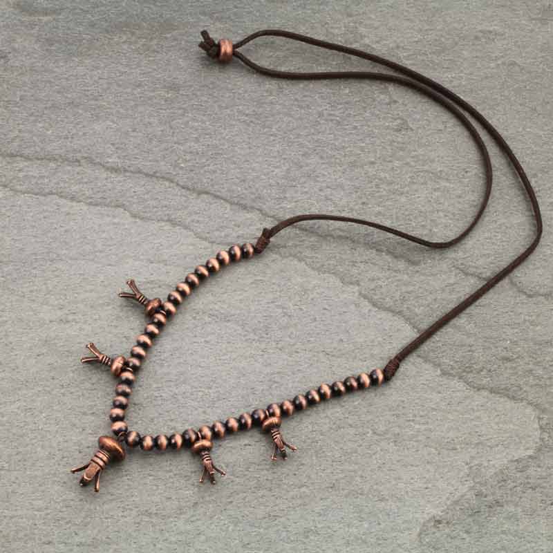 Multi Single Squash Blossom Necklace