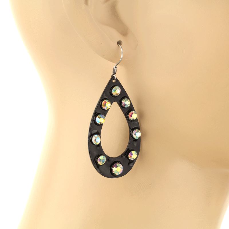 Teardrop Fish Hook Earrings - Image 2