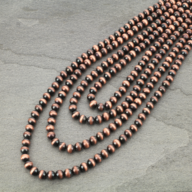 33" Navajo Style Pearl Necklace