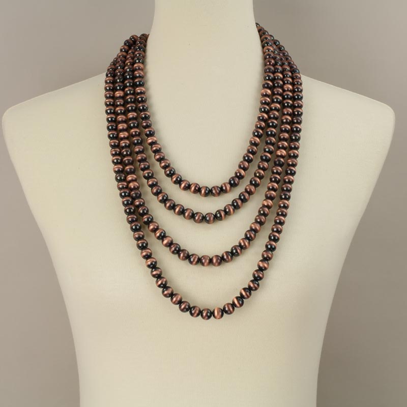 33" Navajo Style Pearl Necklace - Image 2