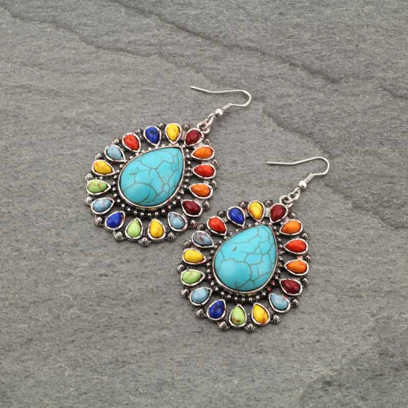 Teardrop Fish Hook Earrings