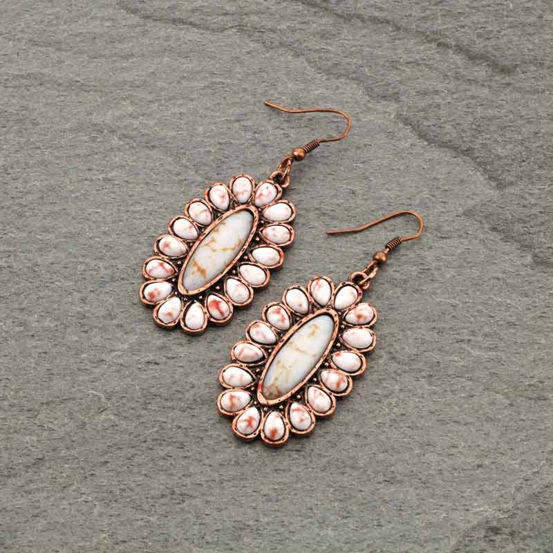 Concho Fish Hook Earrings