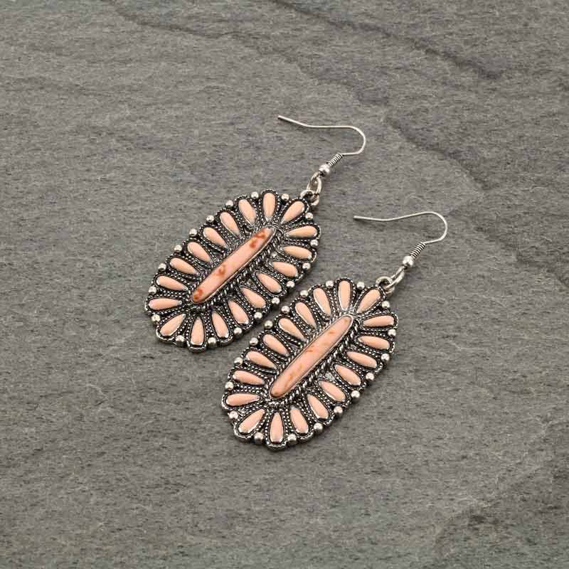 Concho Fish Hook Earrings