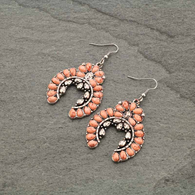 Squash Blossom Fish Hook Earrings