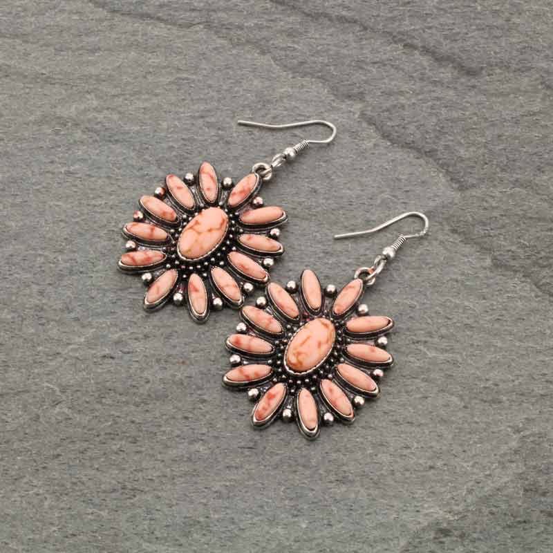 Concho Fish Hook Earrings