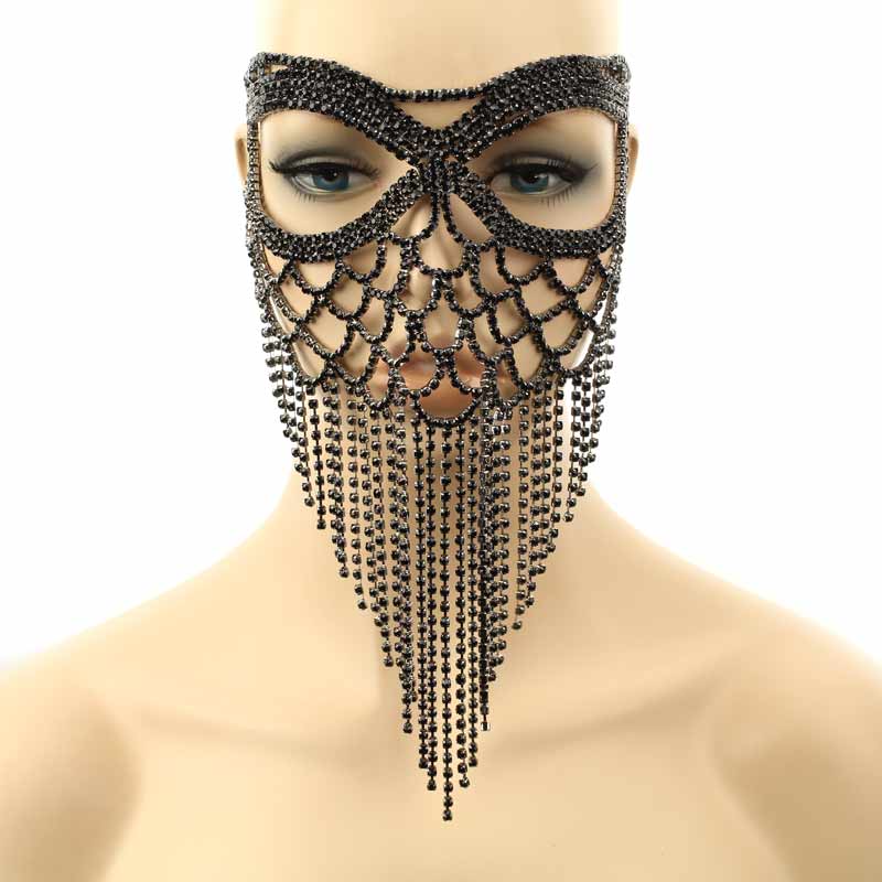 Fashion Women's Rhinestone Mask - Image 2