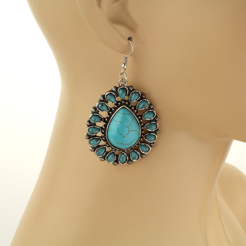 Teardrop Fish Hook Earrings - Image 2