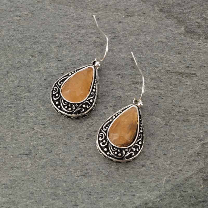 Fashion Tear Drop Fish Hook Earrings