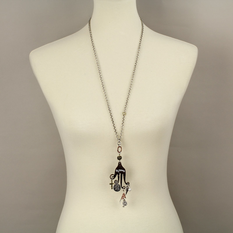 "Blessed" Fork Pendant Necklace - Image 2