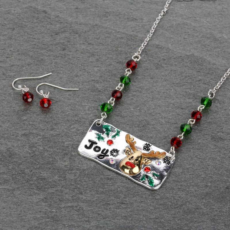 Christmas Beads Necklace Set