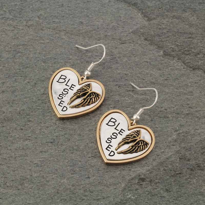 Blessed Inspiration Fish Hook Earrings