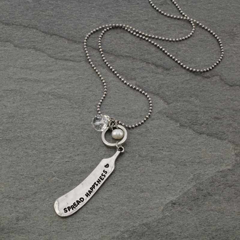 Butter Knife "Spread Happiness" Necklace