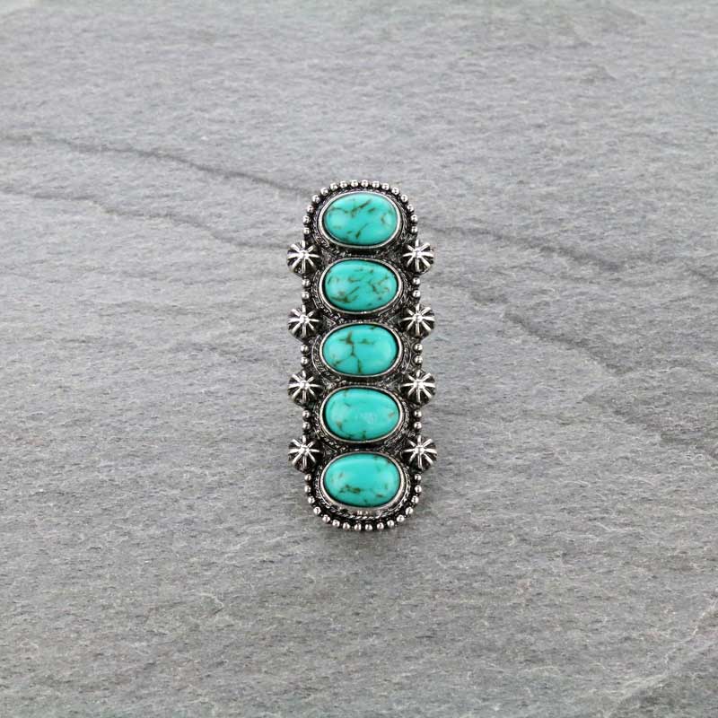 Oversized Western Style Cuff Ring