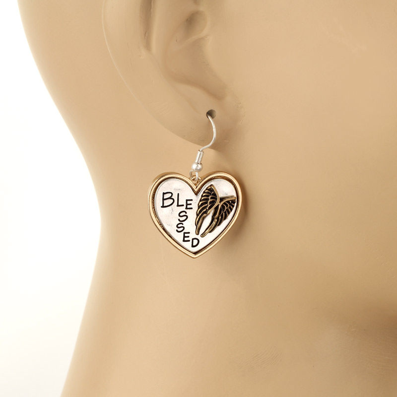 Blessed Inspiration Fish Hook Earrings - Image 2