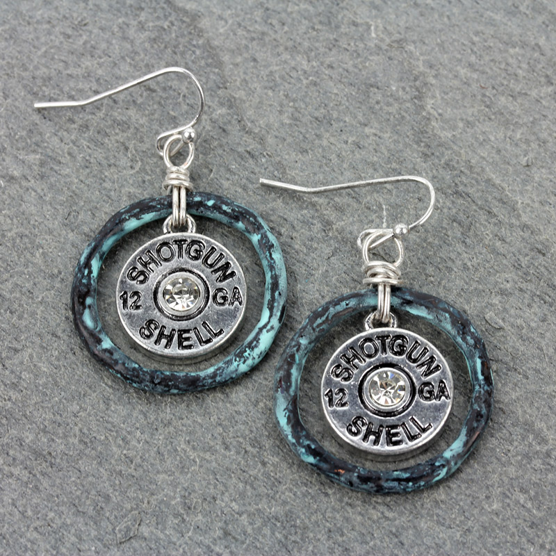Western Bullet Fish Hook Earrings