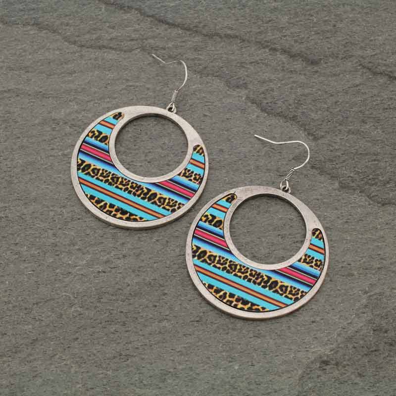 Round Shape Fish Hook Earrings