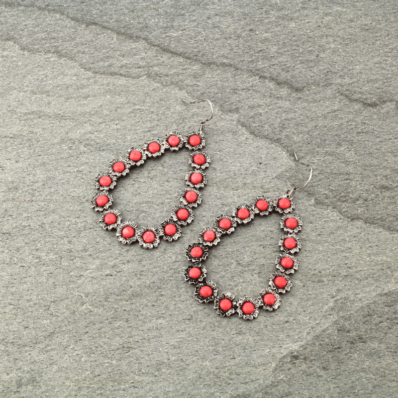 Tear Drop Fish Hook Earrings