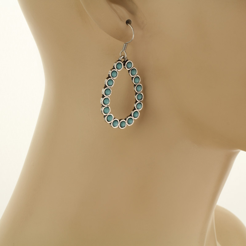 Teardrop Fish Hook Earrings - Image 2
