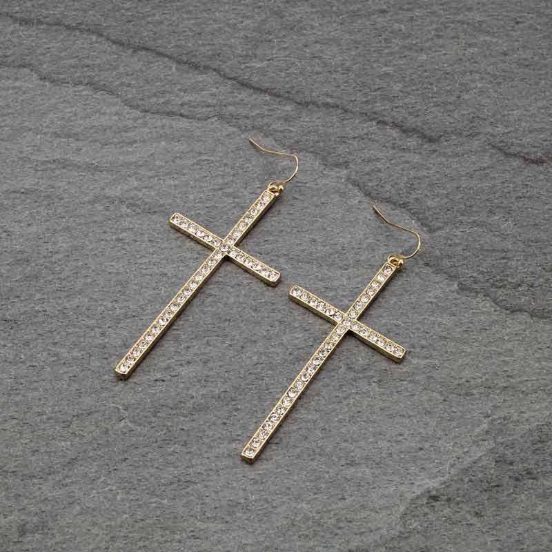 Cross Dangle Earrings