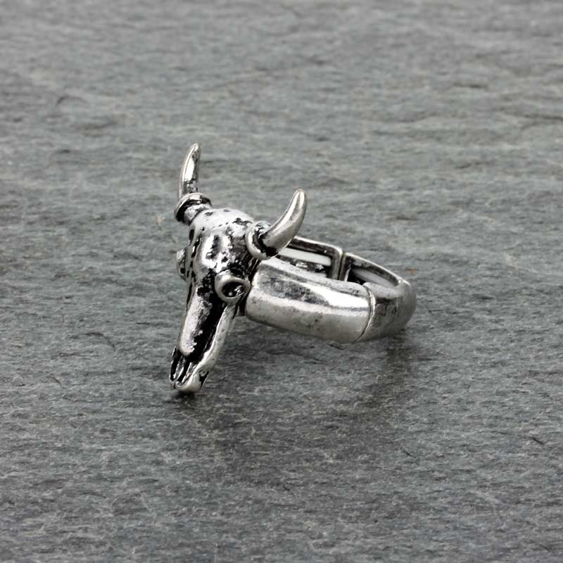 Western Steer Stretch Ring - Image 2