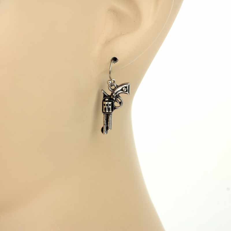 Pistol Dangle Earrings - Image 2
