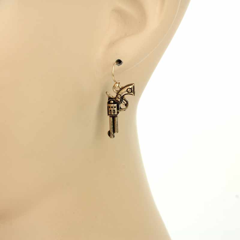 Pistol Dangle Earrings - Image 2