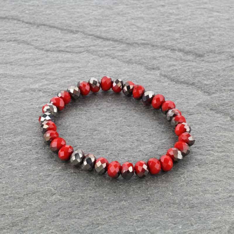 Crystal Bead Stretch Bracelet