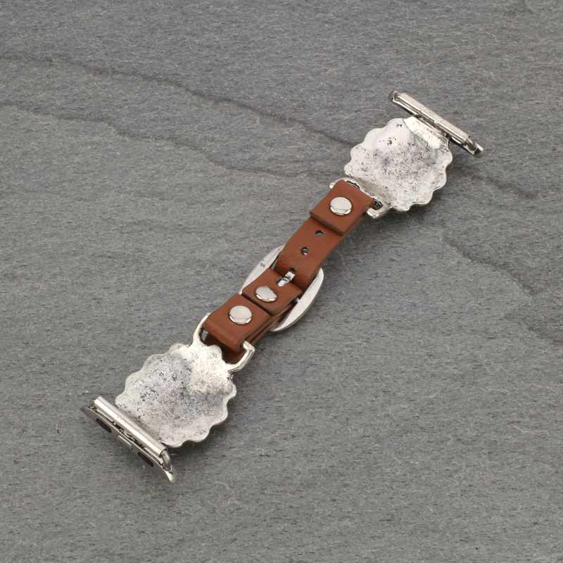Western Concho Apple Watch Leather Band - Image 2