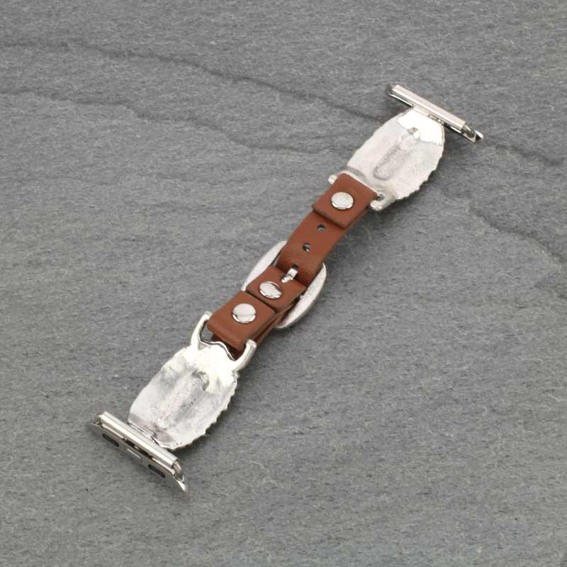 Large Western Style Apple Watch Leather Band - Image 3