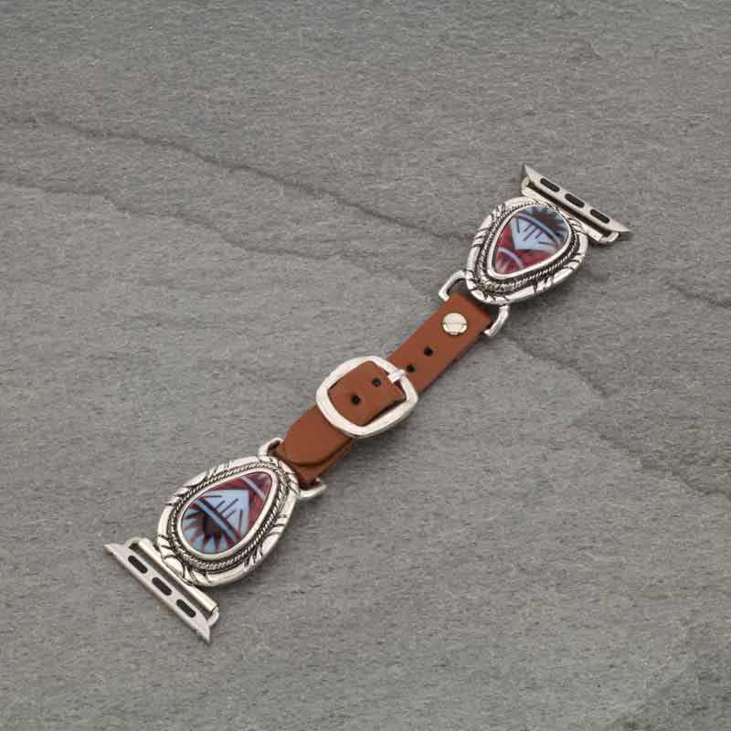 Western Oval Apple Watch Leather Band