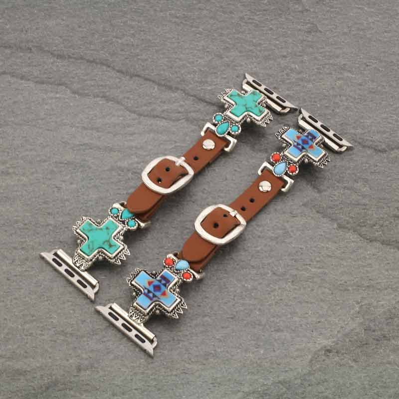 Western Cross Apple Watch Leather Band - Image 3
