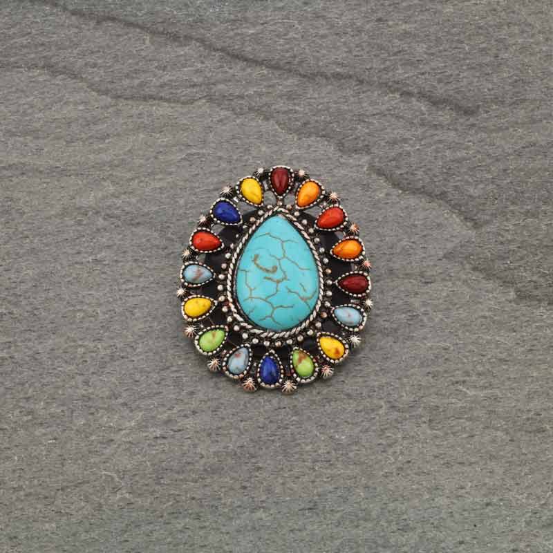 Western Design Stone Phone Grip Adhesive Charm