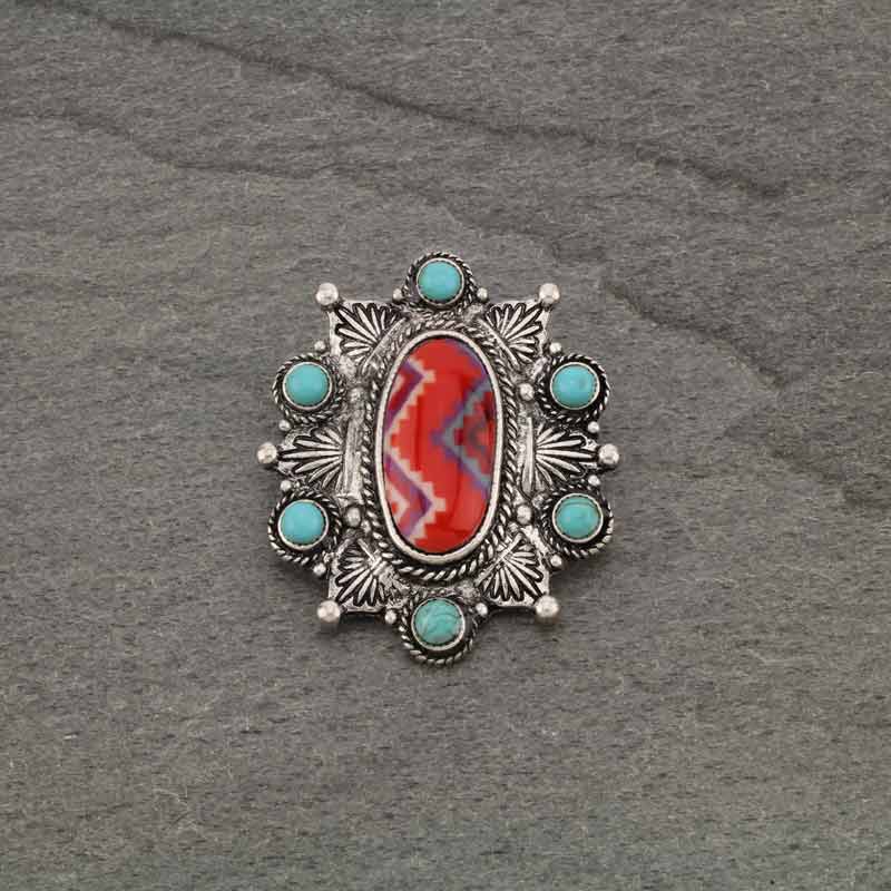 Western Design Printed Phone Grip Adhesive Charm