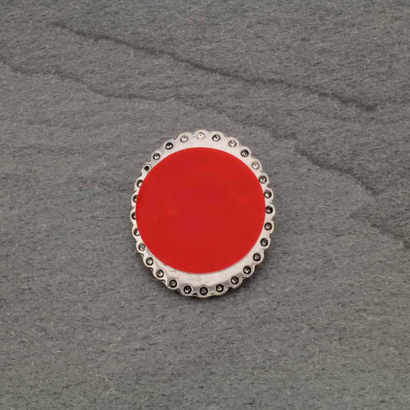 Western Concho Glass Stone Phone Grip Adhesive Charm - Image 2