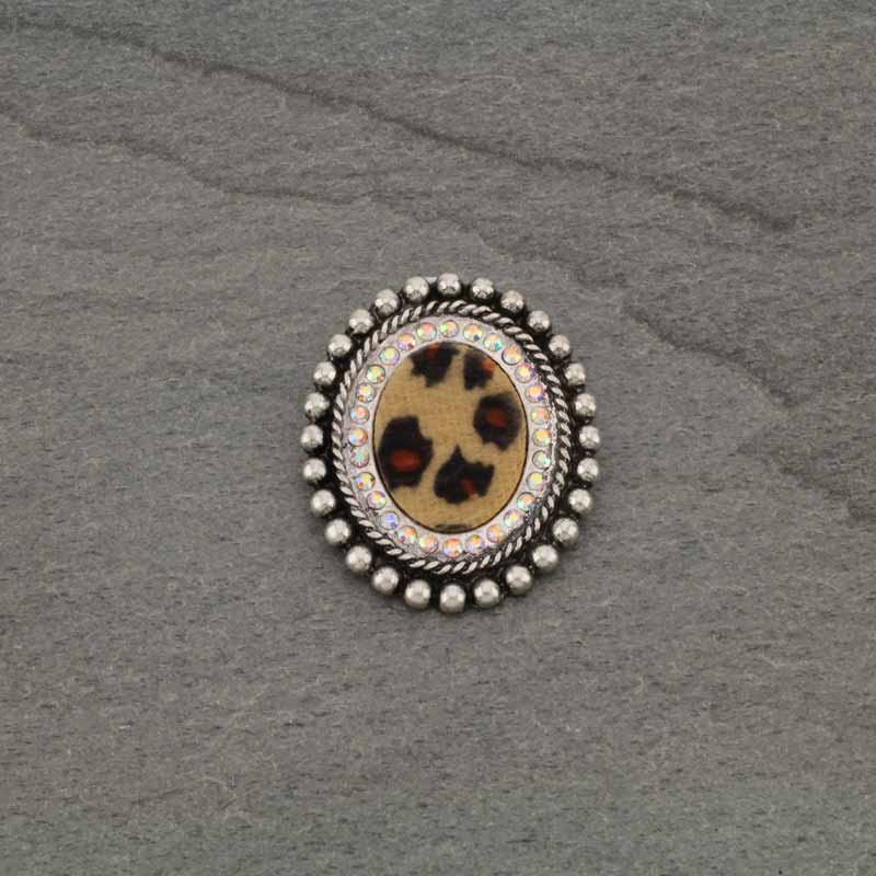 Western Concho Glass Stone Phone Grip Adhesive Charm