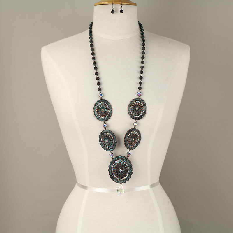 Western Concho Necklace Set - Image 2
