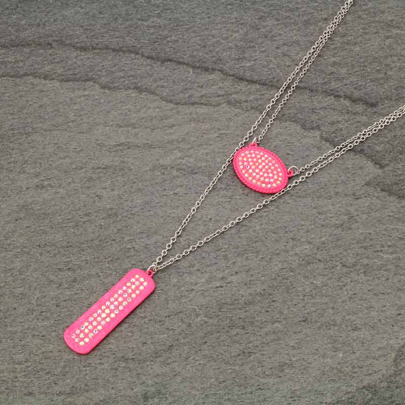 Stone Pendant Layered Necklace
