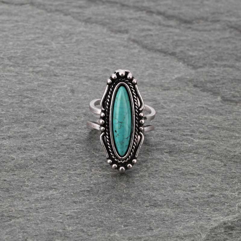 Natural Stone Adjustable Ring