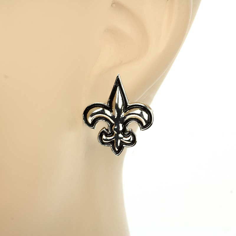 Fleur De Lis Post Earrings - Image 2
