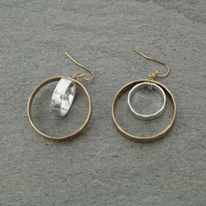 Two Circle Earrings - Image 3