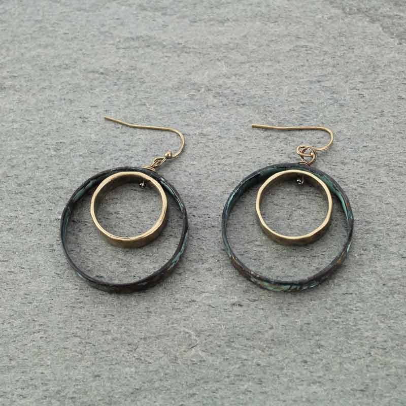 Two Circle Earrings
